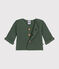 Cardigan in tricot a punto legaccio per bebè verde CROCO