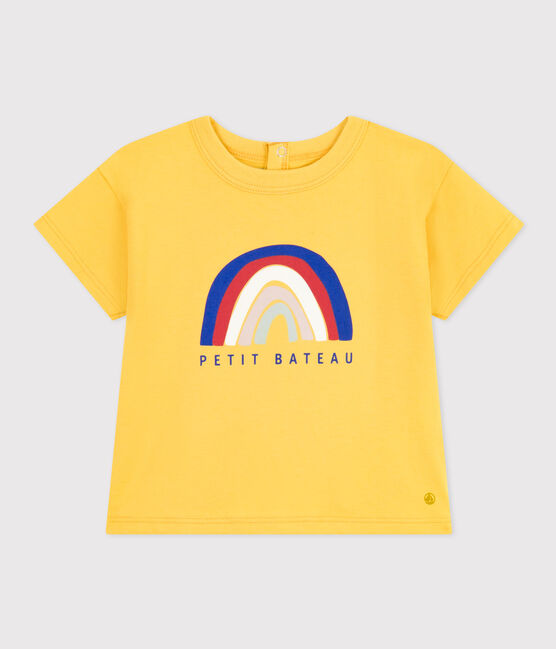 T-shirt a maniche corte in jersey leggero bebè giallo NECTAR