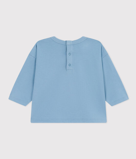 T-shirt a maniche lunghe in jersey per bebè blu AZUL