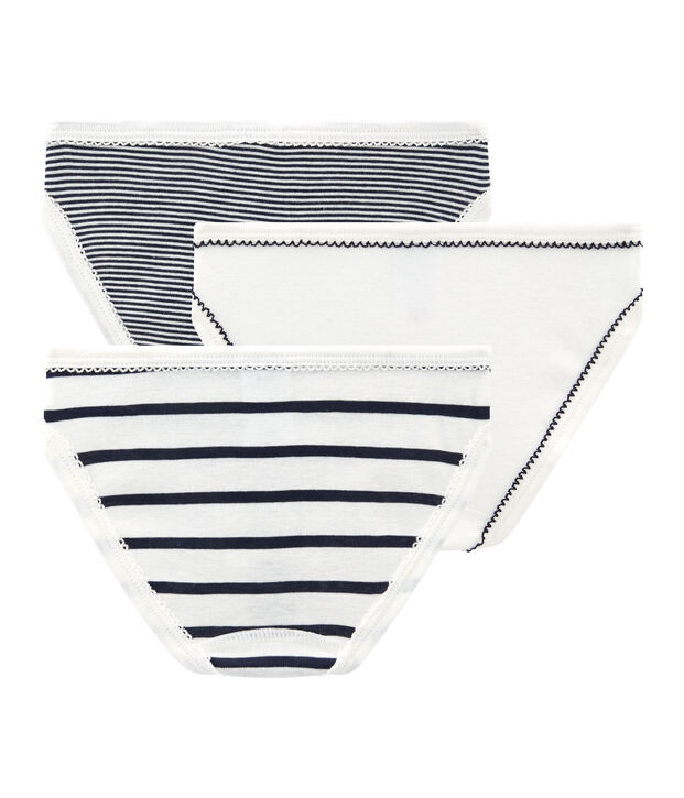 Trio slip bambina multicolore