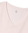 T-shirt a maniche corte con scollo a v donna rosa FLEUR