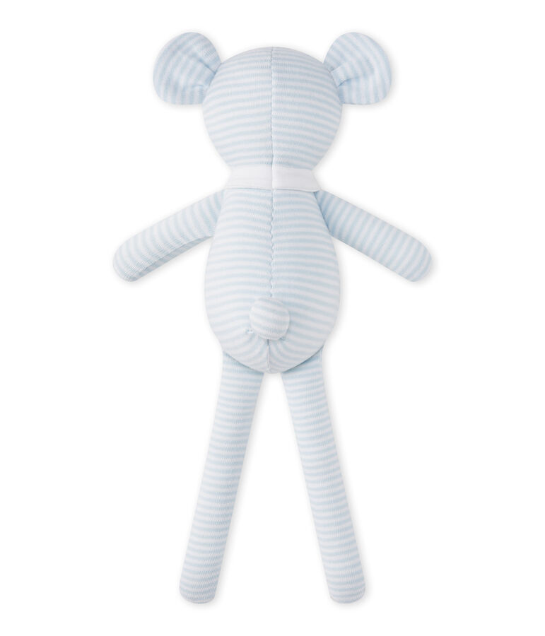 Doudou orsetto millerighe blu/bianco
