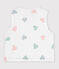 Cardigan senza maniche double face in cotone con stampa neonata bianco/multicolore