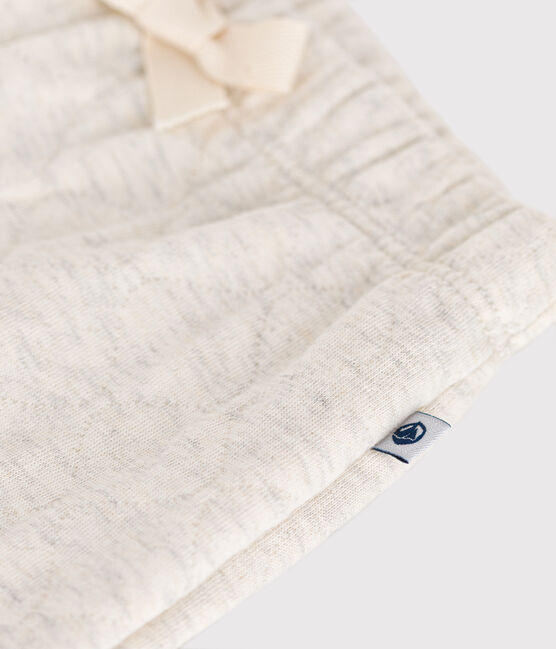 Pantaloni in tubique trapuntato neonato beige MONTELIMAR CHINE