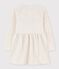 Abito bambina a maniche lunghe in molleton beige MONTELIMAR CHINE
