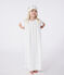 Camicia da notte travestimento con diadema bambina in cotone bianco MARSHMALLOW/bianco MULTICO