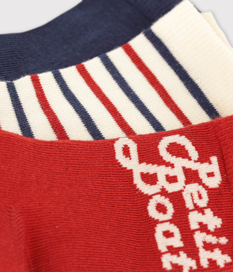 Confezione da 3 paia di calzini bambino/a multicolore