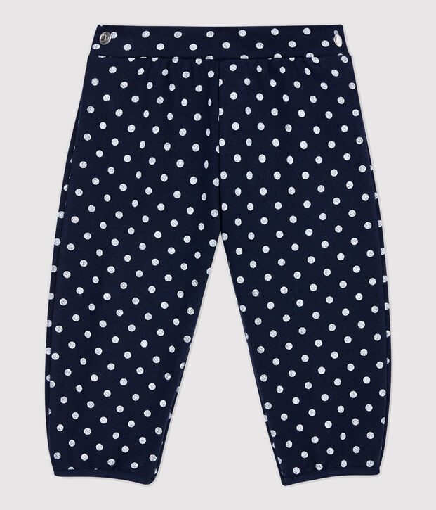 Pantaloni in molleton beb&egrave;. blu/bianco