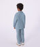 Giacca in cotone a righe bambino blu/bianco