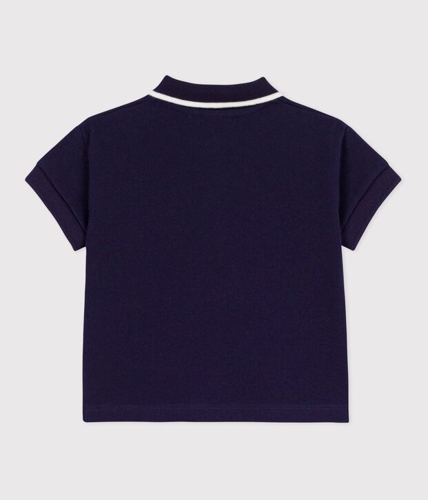Polo a maniche corte in cotone tinta unita neonato SOIR