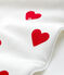 SACCO NANNA CUORE BEBÈ IN COTONE TOG 2 bianco MARSHMALLOW/rosso TERKUIT
