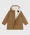 Parka bambino lunghezza midi tinta unita marrone ROCHE