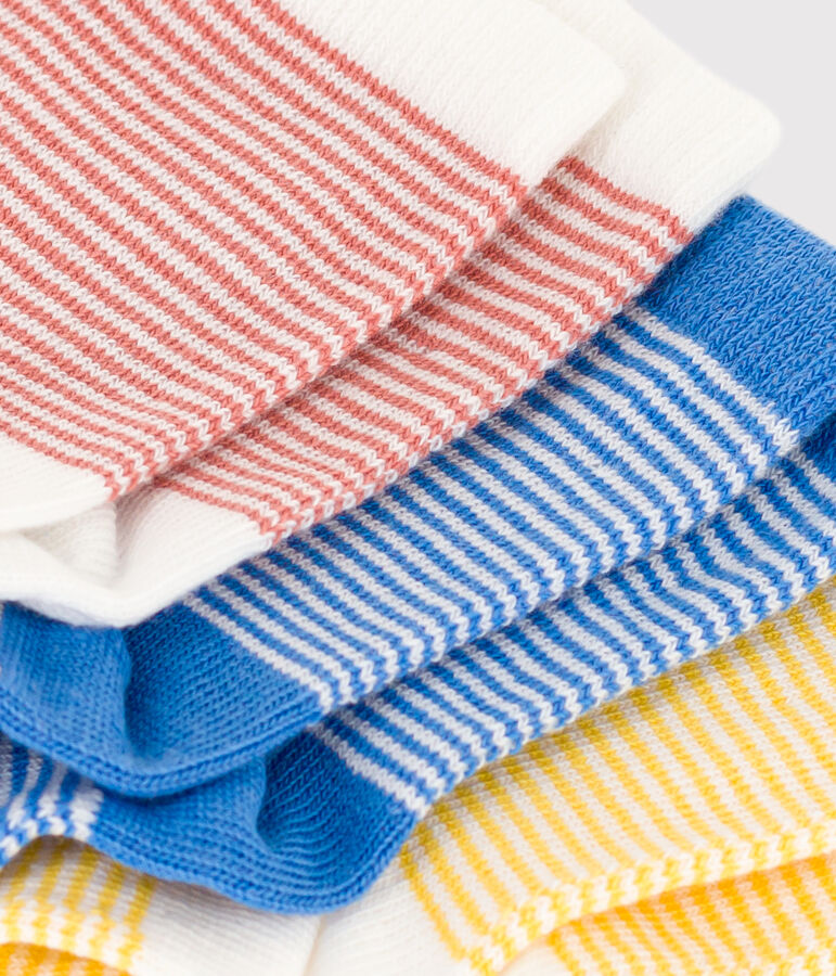 Confezione da 3 paia di calzini beb&egrave; multicolore