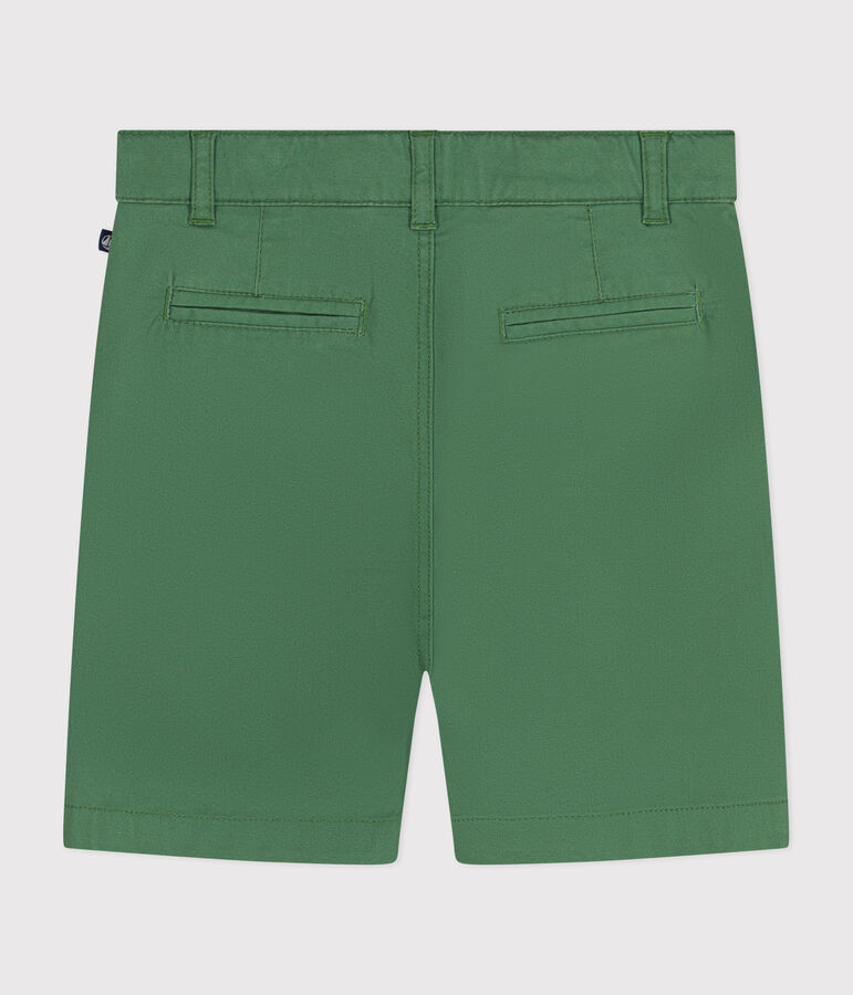 Shorts in serge bambino verde PALMERAIE