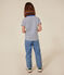 T-shirt a maniche corte in jersey bambino bianco MARSHMALLOW/blu MEDIEVAL