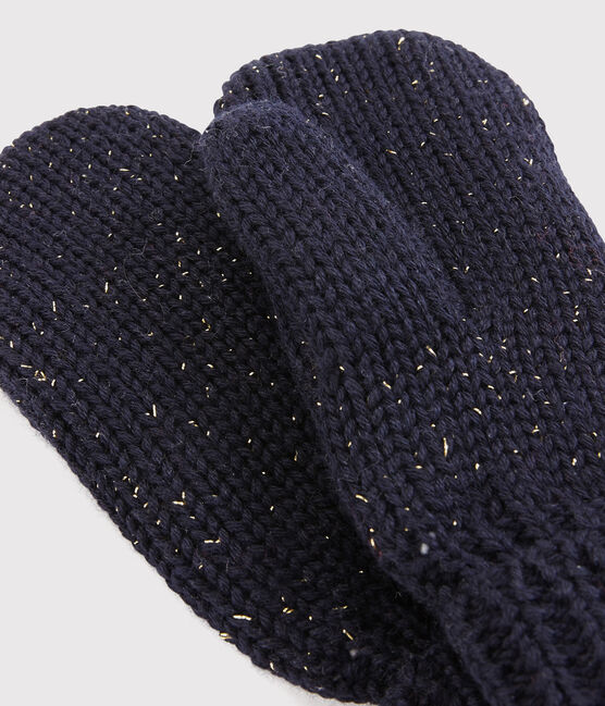 Muffole bambina blu SMOKING/giallo OR