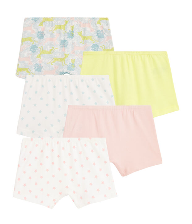 Lotto da 5 shorty bambina multicolore