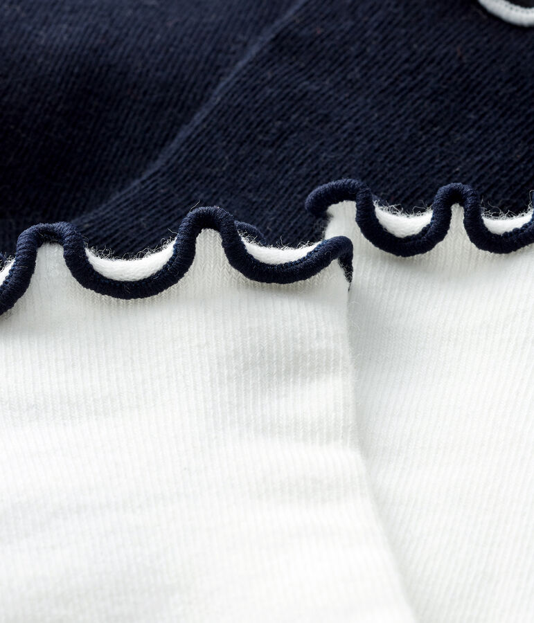 Confezione da 2 paia di calzini a met&agrave; polpaccio beb&egrave; femmina variante 1