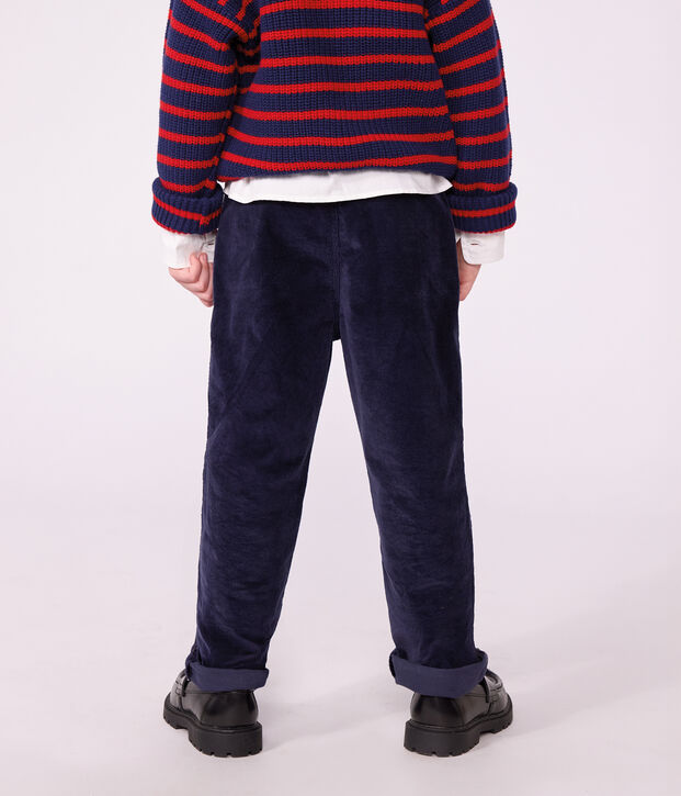 Pantaloni dritti in velluto bambino SMOKING