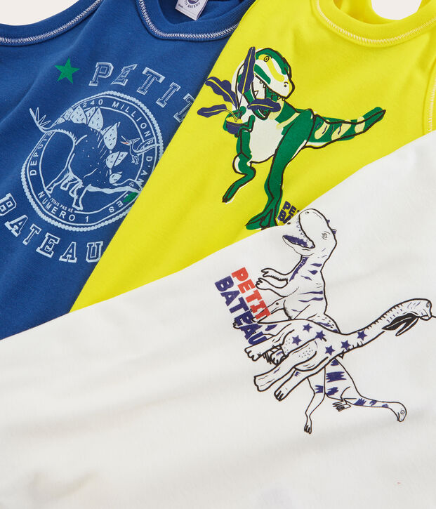 Trio canottiere bambino multicolore