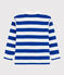 Polo a manica lunga in jersey bambino blu SURF/bianco MARSHMALLOW