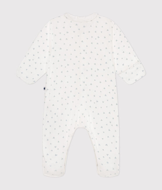 Pigiama in cotone con stampa neonato blu MARSHMALLOW/bianco GOMME