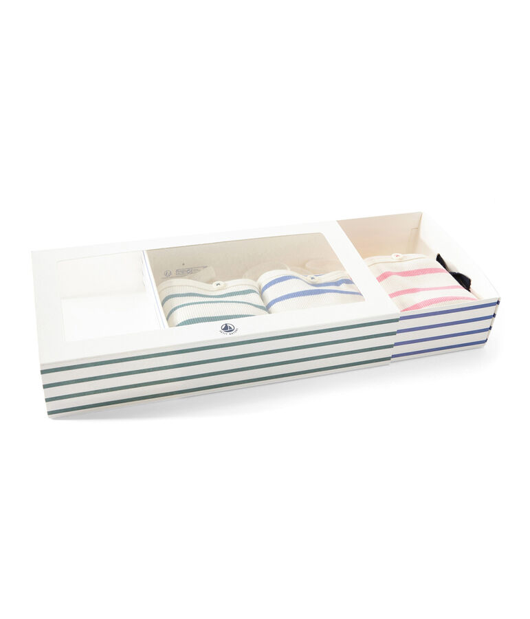 Questo lotto di 3 canotte bambina bianco .