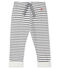Pantalone bebè in tubique fantasia bianco MARSHMALLOW/blu SMOKING