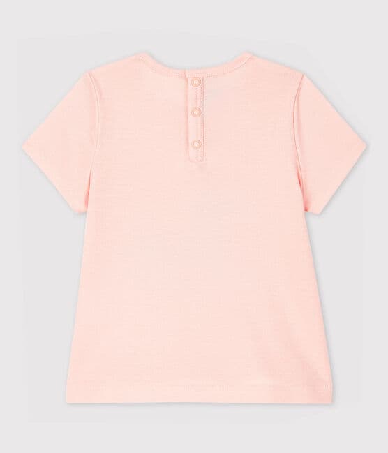 Blusa manica corta con colletto bebè femmina rosa MINOIS