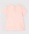 Blusa manica corta con colletto bebè femmina rosa MINOIS