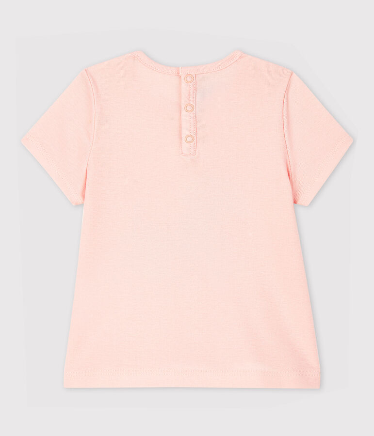 Blusa manica corta con colletto beb&egrave; femmina rosa