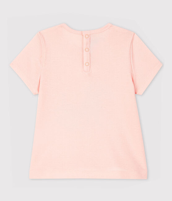 Blusa manica corta con colletto bebè femmina rosa MINOIS