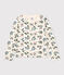 Cardigan in tubique stampato bambina bianco AVALANCHE/ MULTICO