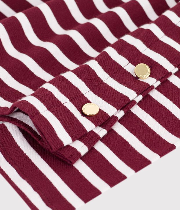 Marini&egrave;re in cotone donna rosso/bianco