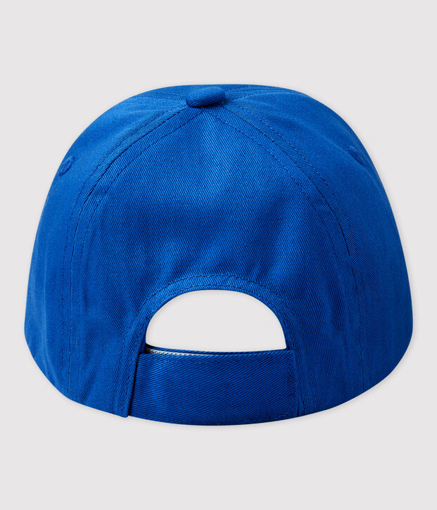 Berretto con ricamo beb&egrave;. blu