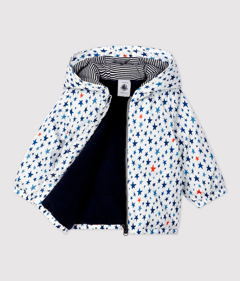 Giacca a vento calda beb&egrave; bianco MARSHMALLOW/bianco MULTICO