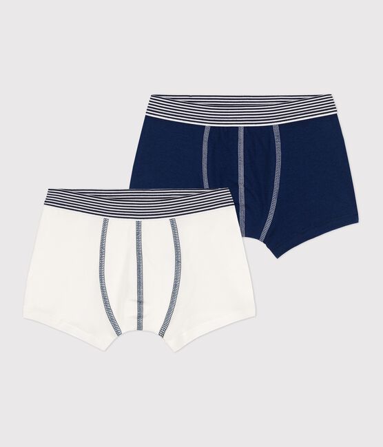 Confezione da 2 boxer bambino in cotone biologico e elastan variante 1