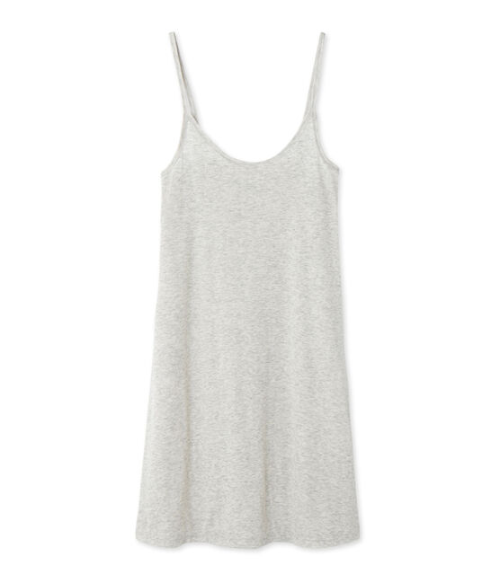 Chemise à bretelles femme en coton léger grigio BELUGA CHINE