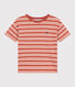 T-shirt a righe in jersey bambino