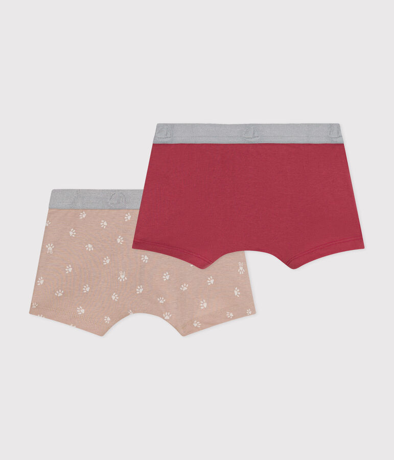 Confezione da 2 boxer bambino in cotone multicolore