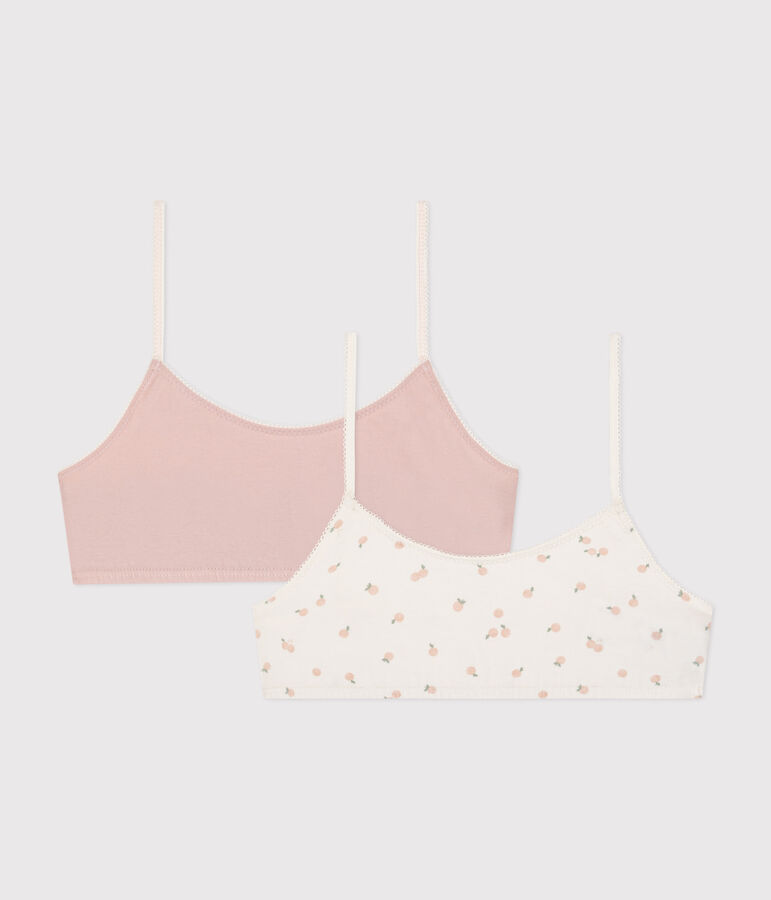 Set di 2 brassi&egrave;re in cotone ed elastan bambino multicolore