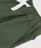 Shorts in twill di cotone e lino bambino verde CROCO