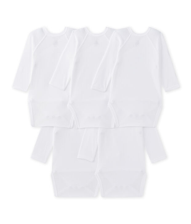 Lotto di 5 bodies a maniche lunghe per beb&eacute; unisex multicolore