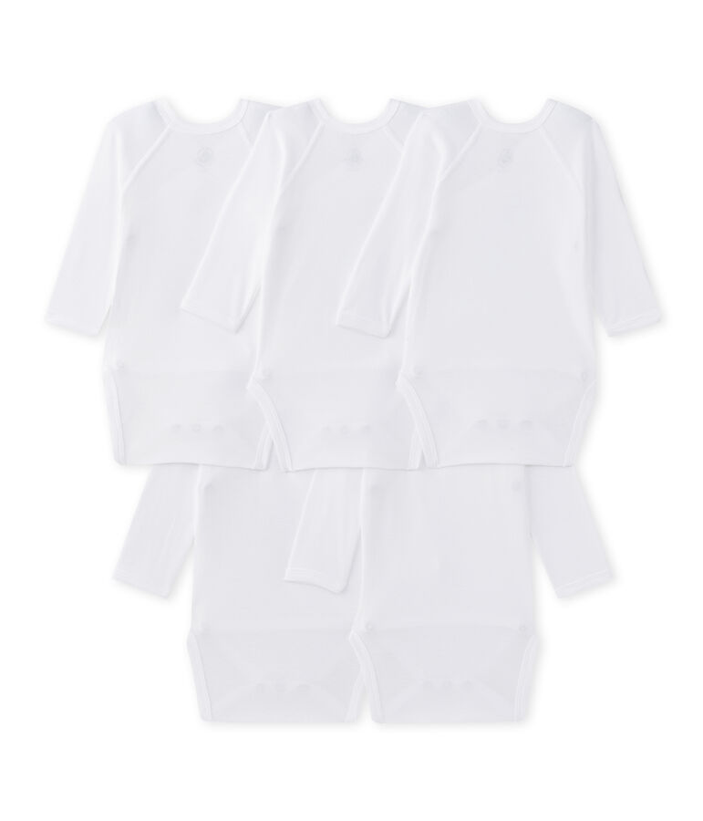 Lotto di 5 bodies a maniche lunghe per beb&eacute; unisex multicolore