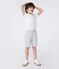 Polo a maniche corte in cotone tinta unita bambino bianco MARSHMALLOW