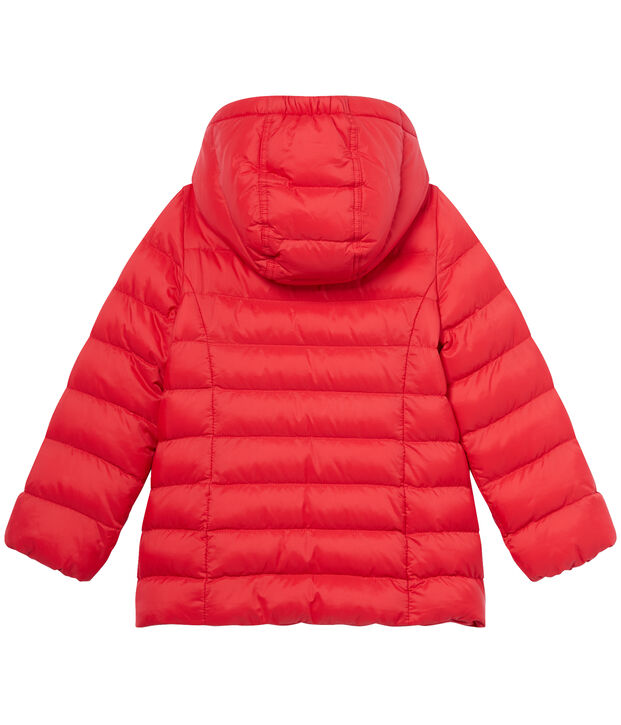 Piumino per bambina con cappuccio rosso