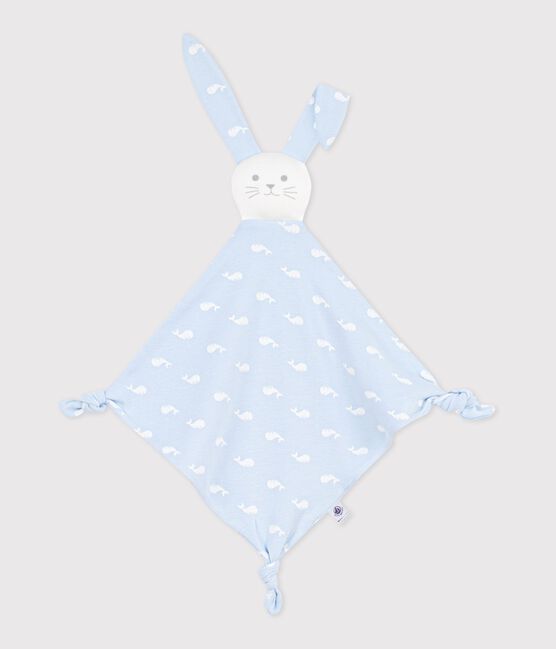 Doudou in cotone con balena stampata neonato blu TOUDOU/bianco MARSHMALLOW