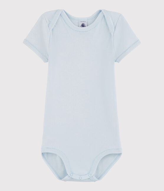 Body manica corta bebè femmina blu FRAICHEUR