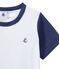 Pigiama corto bambino bicolore blu CHALOUPE/bianco ECUME