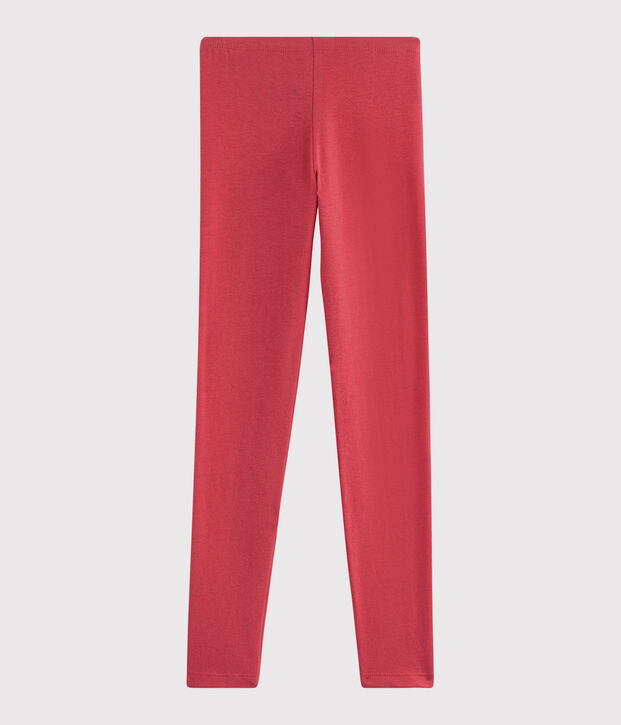 Leggings in jersey bambina rosa